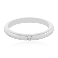 I2 (H) Diamond Silver Ring