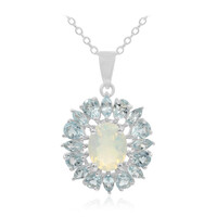 Welo Opal Silver Necklace