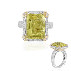 Ouro Verde Quartz Silver Ring (Dallas Prince Designs)
