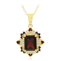 Garnet Silver Necklace