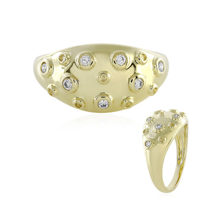 9K Flawless (F) Diamond Gold Ring (LUCENT DIAMONDS)