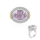 Rose de France Amethyst Silver Ring (Dallas Prince Designs)