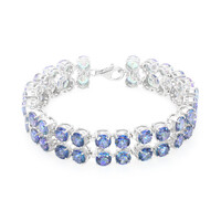 Mystic Blue Topaz Silver Bracelet