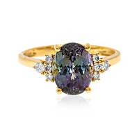 14K Unheated Tanzanite Gold Ring (CIRARI)