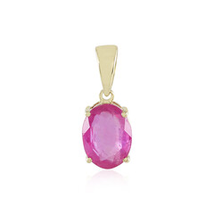 9K Madagascar Pink Sapphire Gold Pendant