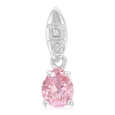 Padparadscha Sapphire Silver Pendant