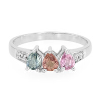 Fancy Sapphire Silver Ring