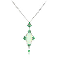 18K AAA Welo Opal Gold Necklace (CIRARI)