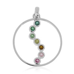 Tourmaline Silver Pendant