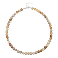 Petrified Coral Silver Necklace
