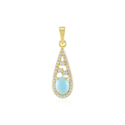 Larimar Silver Pendant