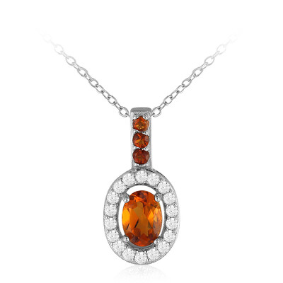 Madeira Citrine Silver Necklace