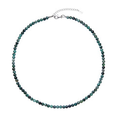 Emerald Silver Necklace