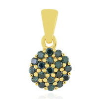 I3 Blue Diamond Silver Pendant