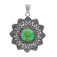Kingman Green Mojave Turquoise Silver Pendant (Art of Nature)