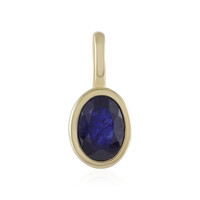 Madagascar Blue Sapphire Silver Pendant