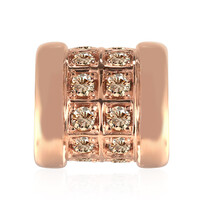 9K SI1 Argyle Rose De France Diamond Gold Pendant