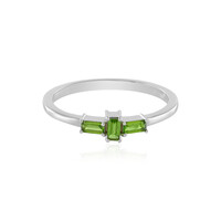 Russian Diopside Silver Ring
