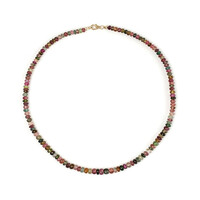 9K Brazilian Tourmaline Gold Necklace