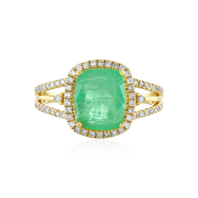 18K Ethiopian Emerald Gold Ring (AMAYANI)
