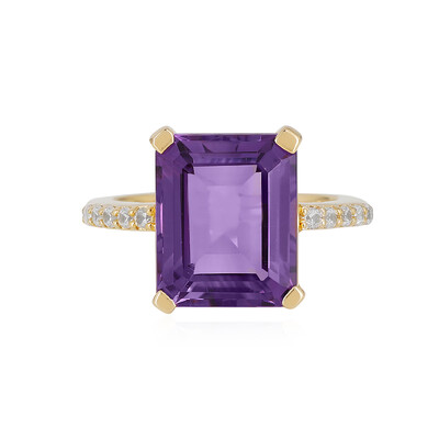 Siberian Amethyst Silver Ring