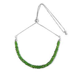 Russian Diopside Silver Bracelet