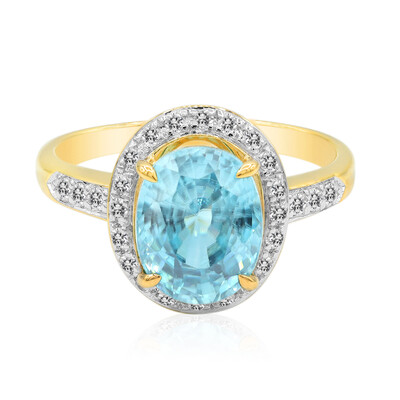 9K Ratanakiri Zircon Gold Ring (Adela Gold)