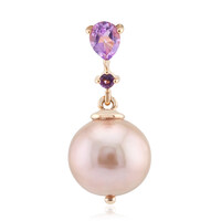 Purple Ming Pearl Silver Pendant (TPC)