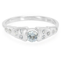 Aquamarine Silver Ring