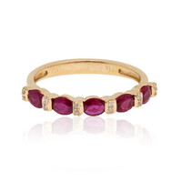 14K AAA Mozambique Ruby Gold Ring (CIRARI)