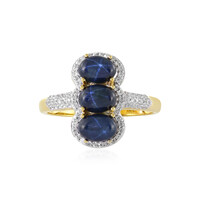 Blue Star Sapphire Silver Ring