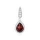 Mozambique Garnet Silver Pendant