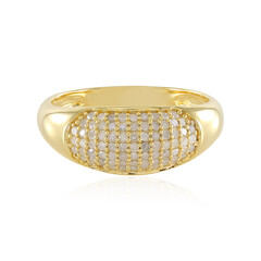 I3 (J) Diamond Silver Ring