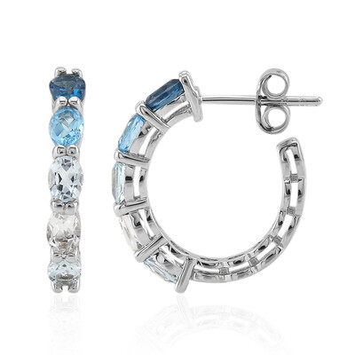 London Blue Topaz Silver Earrings