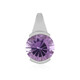 Amethyst Silver Pendant