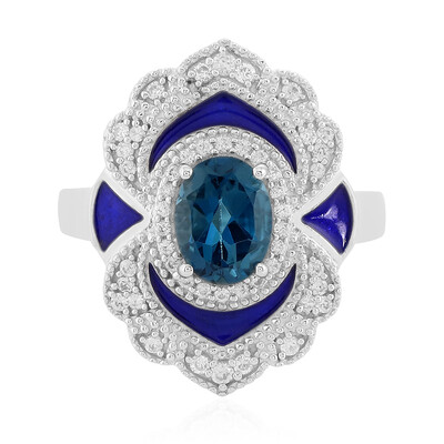 London Blue Topaz Silver Ring