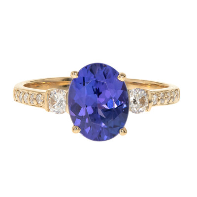 18K AAA Tanzanite Gold Ring (CIRARI)