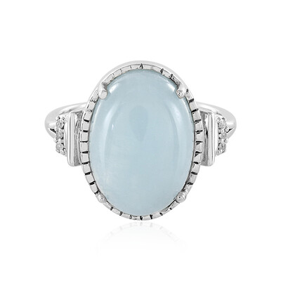 Aquamarine Silver Ring