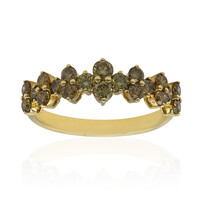 14K SI1 Green Diamond Gold Ring (CIRARI)