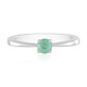Colombian Emerald Silver Ring