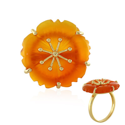 Carnelian Silver Ring