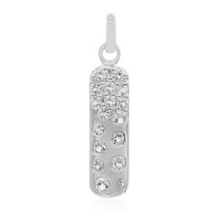 White Topaz Silver Pendant