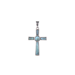 Larimar Silver Pendant