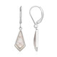 Rose Quartz Silver Earrings