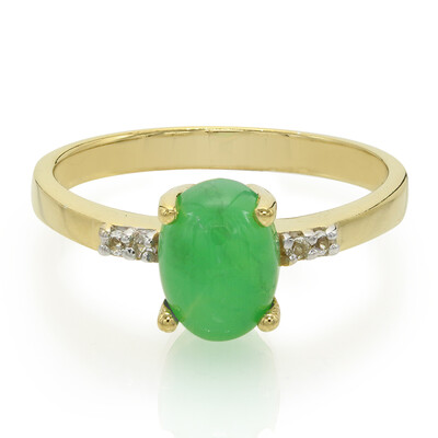 Imperial Chrysoprase Silver Ring