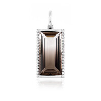 Bi Colour Quartz Silver Pendant