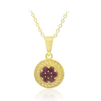 Ruby Silver Necklace