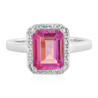 Anniversary Topaz Silver Ring