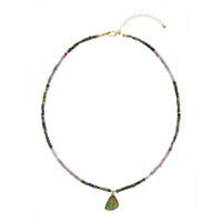 Ammolite Silver Necklace