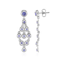 Tanzanite Silver Earrings